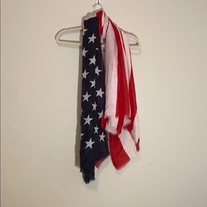 Super soft American flag scarf